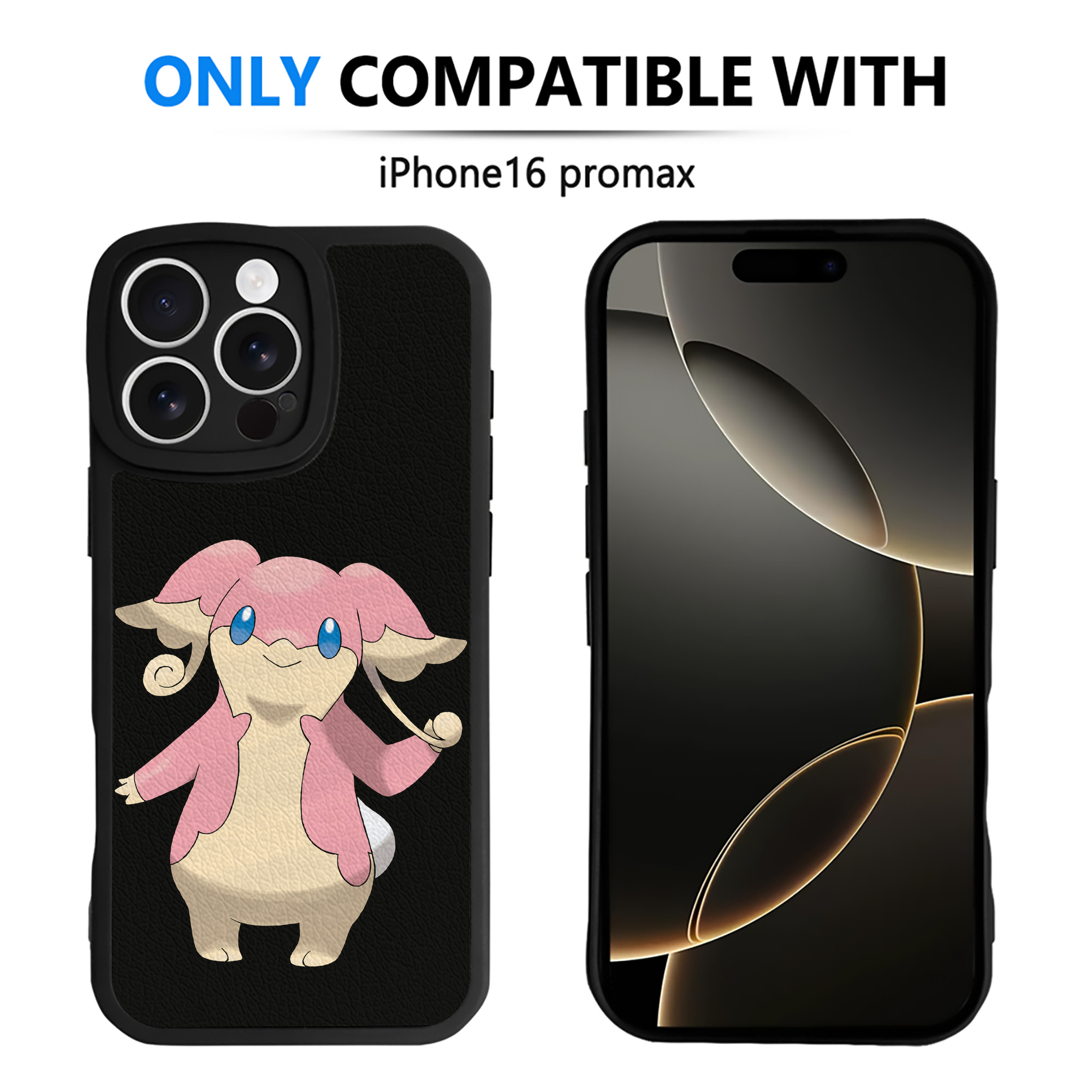 （画像用） ポケットモンスター Pokémon 【iPhone 16シリーズ対応】シリコンスマホケース（レザー調） 材質：シリコン